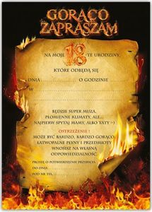 DP Craft Zaproszenie z kopertą na 18-tke - 1 szt. uniwersalny 3