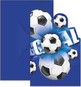 Procos2 Zaproszenie urodzinowe Football Blue - 6 szt. uniwersalny 1