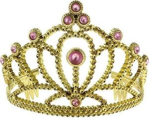 GoDan Tiara diadem złoty z różowymi perłami - 1 szt. uniwersalny 1
