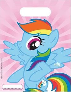 PROCOS Prezentowe torebki urodzinowe My Little Pony Rainbow - 6 szt. uniwersalny 1