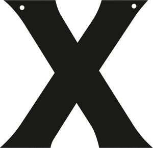 PartyShow Baner Personalizowany łączony - litera X uniwersalny 1
