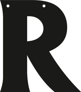 PartyShow Baner Personalizowany łączony - litera R uniwersalny 1
