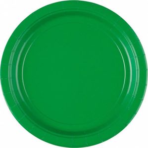 AMSCAN Talerzyki zielone 18 cm 8 sztuk uniwersalne (34822) 1