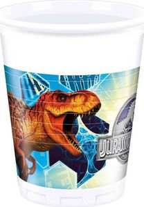 PROCOS Kubeczki urodzinowe Jurassic World - Park Jurajski - 200 ml - 8 szt. uniwersalny 1