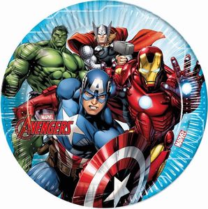 PROCOS talerzyki urodzinowe Mighty Avengers 23 cm 8 sztuk uniwersalne (32082) 1