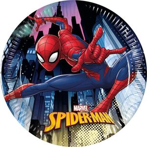 PROCOS talerzyki urodzinowe Spiderman Team Up 20 cm 8 sztuk uniwersalne (31689) 1