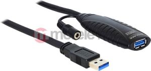 Kabel USB Delock USB-A - USB-A 10 m Czarny (83415) 1