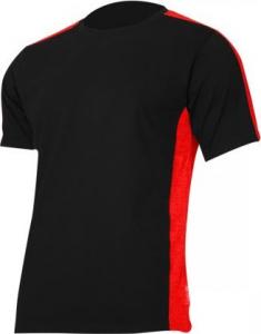 Lahti Pro Koszulka T-shirt 180G/M2, Czarno-czerwona 2XL (L4022705) 1