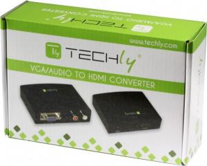 Adapter AV Techly D-Sub (VGA) - HDMI + RCA (Cinch) x2 czarny 3