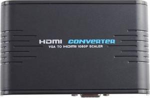 Adapter AV Techly HDMI - D-Sub (VGA) + Jack 3.5mm czarny 2