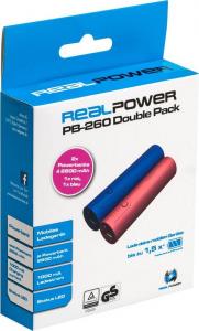 Powerbank Realpower PB-260 2szt. 2600 mAh Czerwony  (186101) 3