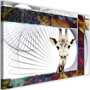 Feeby Obraz na płótnie – Canvas, ciekawska żyrafa 120x80 1