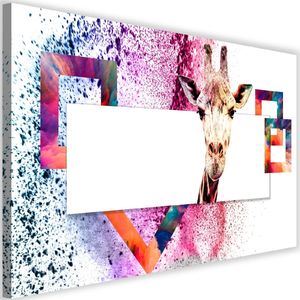 Feeby Obraz na płótnie – Canvas, ciekawska żyrafa 90x60 1