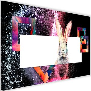 Feeby Obraz na płótnie – Canvas, kolorowy królik 60x40 1