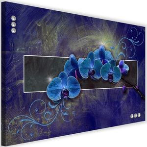 Feeby Obraz na płótnie – Canvas, storczyk w kolorze błękitu 60x40 1