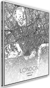 Feeby Obraz na płótnie – Canvas, Londyn plan miasta 40x60 1