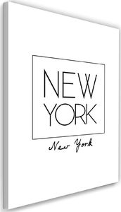 Feeby Obraz na płótnie – Canvas, napis Nowy Jork 60x90 1