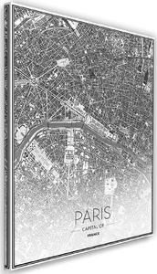Feeby Obraz na płótnie – Canvas, Paryż plan miasta 40x60 1