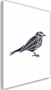 Feeby Obraz na płótnie – Canvas, geometryczny ptak 2 80x120 1