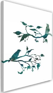 Feeby Obraz na płótnie – Canvas, ptaki na gałązkach 40x60 1