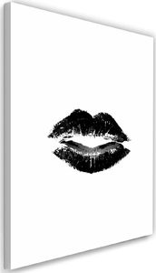 Feeby Obraz na płótnie – Canvas, czarne usta 40x60 1