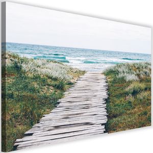 Feeby Obraz na płótnie – Canvas, drewniana ścieżka do morz 60x40 1