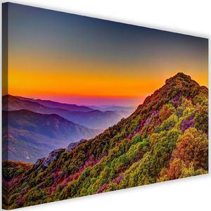 Feeby Obraz na płótnie – Canvas, kolorowe wzgórz 120x80 1
