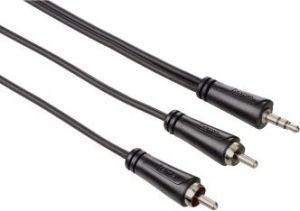 Kabel Hama Jack 3.5mm - RCA (Cinch) x2 1.5m czarny (991222950000) 1