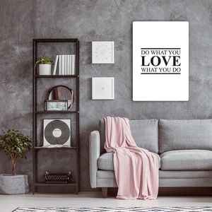 Feeby Wydruk na metalu, motywacyjny - rób to, co kochasz 40x60 3