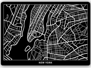 Feeby Wydruk na metalu, plan miasta Nowy Jork 70x50 1