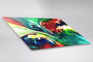 Feeby Wydruk na metalu, płynna abstrakcj 40x30 2