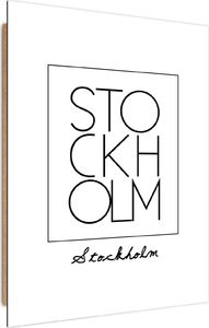 Feeby Deco panel, napis Sztokholm 60x90 1