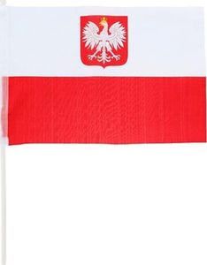 GoDan Polska flaga narodowa na patyku - 43 cm x 29 cm - 1 szt. uniwersalny 1