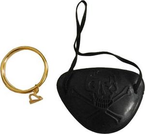 Arpex Oko i kolczyk pirata - opaska piracka - 1 szt. uniwersalny 2