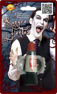 Guirca Zęby wampira z krwią na Halloween uniwersalny 1