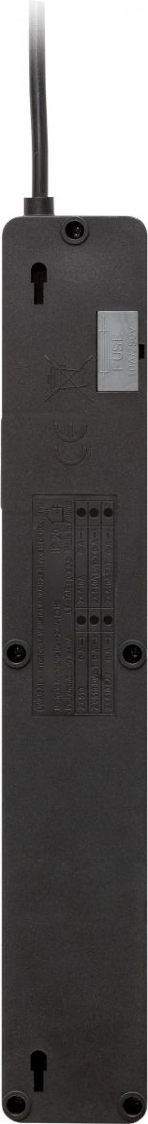 Listwa zasilająca Lestar ZX 510 przeciwprzepięciowa 5 gniazd 1.5 m czarna 3