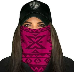 SA Co. Chusta wielofunkcyjna damska Face Shield™ Aztec Dark Pink 1
