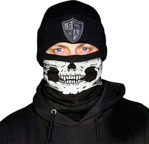 SA Co. Chusta wielofunkcyjna męska Fleece Face Shield™ Half Skull 1