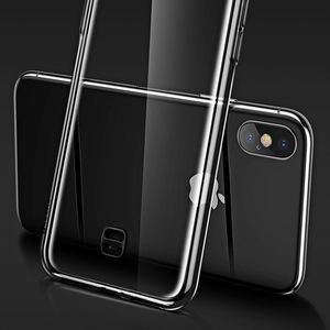 Baseus Baseus Transparent Key usztywnione etui z żelową ramką iPhone XS Max czarny (WIAPIPH65-QA01) uniwersalny 14