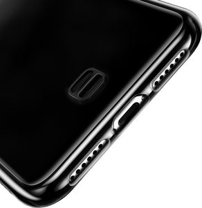 Baseus Baseus Transparent Key usztywnione etui z żelową ramką iPhone XS Max czarny (WIAPIPH65-QA01) uniwersalny 3