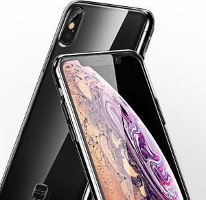 Baseus Baseus Transparent Key usztywnione etui z żelową ramką iPhone XS Max czarny (WIAPIPH65-QA01) uniwersalny 7