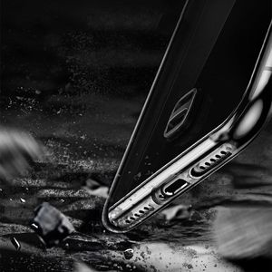 Baseus Baseus Transparent Key usztywnione etui z żelową ramką iPhone XS Max czarny (WIAPIPH65-QA01) uniwersalny 10