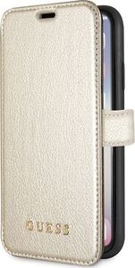 Guess Guess GUFLBKPXIGLGO iPhone X/Xs gold /złoty book Iridescent uniwersalny 2