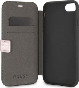 Guess Guess GUFLBKI8IGLRG iPhone 7/8 rose gold /różowo-złoty book Iridescent uniwersalny 3