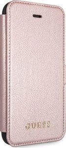 Guess Guess GUFLBKI8IGLRG iPhone 7/8 rose gold /różowo-złoty book Iridescent uniwersalny 4