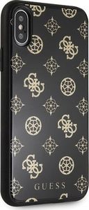 Guess Guess GUHCPXTGGPBK iPhone X/Xs czarny /black hard case Peony G Double Layer Glitter uniwersalny 5