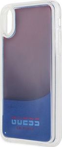 Guess Guess GUHCPXGLCRE iPhone X/Xs czerwony /red hard case California Glow in the dark uniwersalny 3