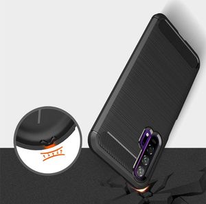 Hurtel Carbon Case elastyczne etui pokrowiec Huawei Honor 20 / 20 Pro czarny uniwersalny 2