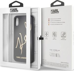 Karl Lagerfeld Etui KLHCPXDLKSBK iPhone X/Xs czarne 7
