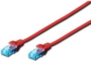 Digitus Patch cord U/UTP kat.5e PVC 0,5m czerwony (DK-1512-005/R) 1